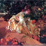 Joaquin-sorolla-y-bastida-Entre-naranjos-naranjas-ribera-del-jucar